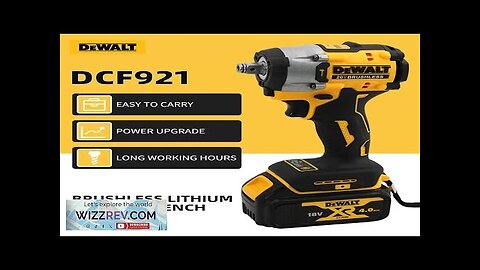 DEWALT DCF921 Cordless Impact Wrench 205Nm 2500RPM Variable Speed Charging Wrench Review