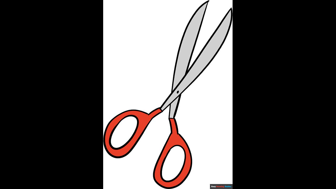 Draw Scissors ✂️ easy way