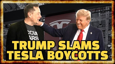 Trump Calls Tesla Boycotts ILLEGAL as Sales TANK and Stock TUMBLES