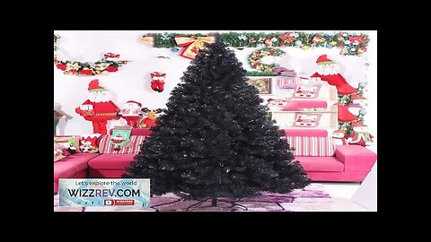 New Year 2024 180cm 240cm Black Large Artificial Christmas Tree Home Decor Review