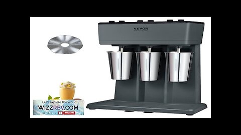 VEVOR Milkshake Maker 375W x 3 Electric Milkshake Machine Triple Heads Drink Review