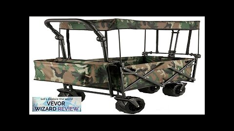 VEVOR Collapsible Folding Wagon with Removable Canopy Heavy Duty Foldable Wagon Utility Review