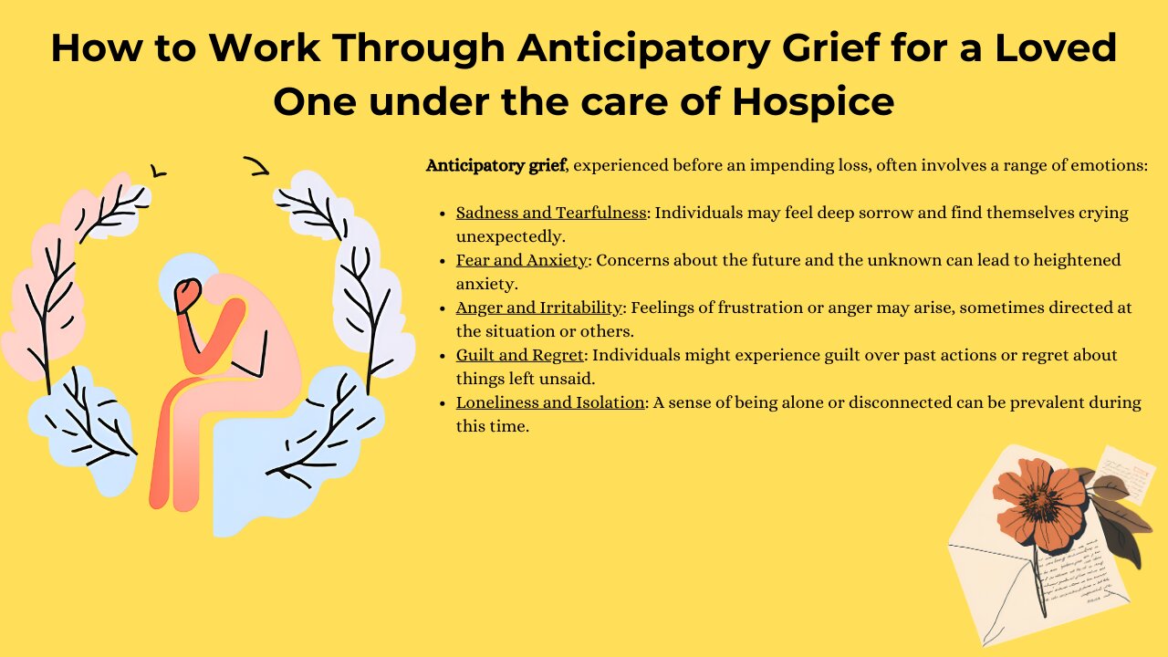 How to Work Through Anticipatory Grief for a Loved One under the care of Hospice