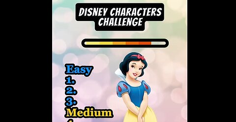 Disney Characters Challenge