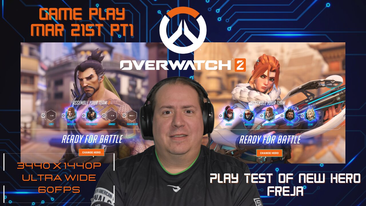 Play Testing the new hero, Freja | Overwatch 2 | gameplay | March 21st pt1