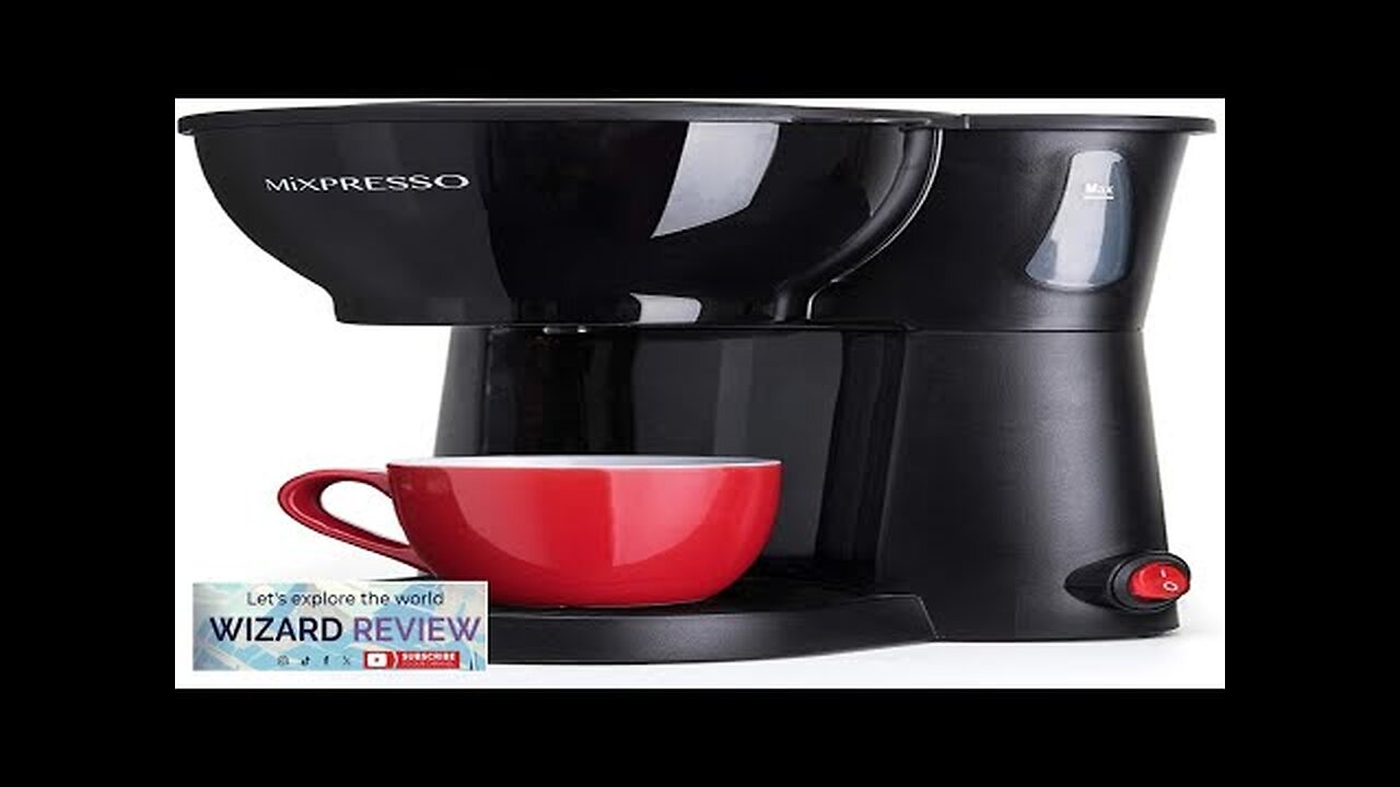 Mixpresso Mini Compact Drip Coffee Maker (10.5 ounces) Black Coffee Review