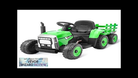 VEVOR Kids Ride on Tractor 12V Electric Toy Tractor with Trailer Remote Review