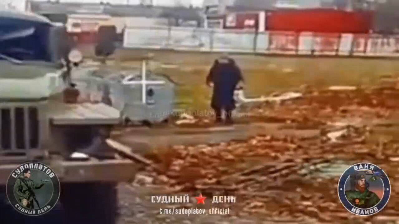 Russian Drone Operator Pauses Attack for Elderly Woman