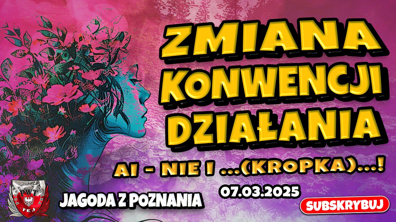Zmiana konwencji działania. AI - nie i ...(kropka)...! 07032024