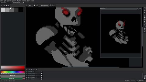 Simple pixel art skeleton!