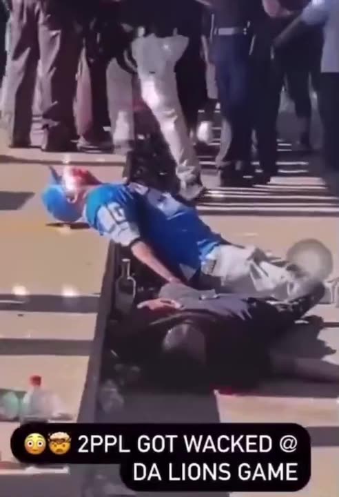 2 people got bodied at a Detriot Lions game_720