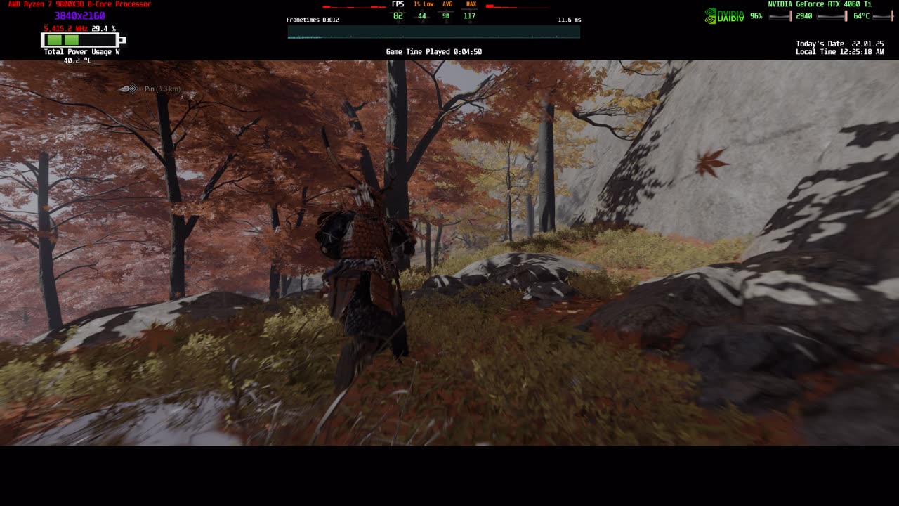 Ghost of Tsushima Directors Cut 4K HDR Gameplay PC Sony Bravia 9 Rtx 4060 Ti AMD 9800x3d