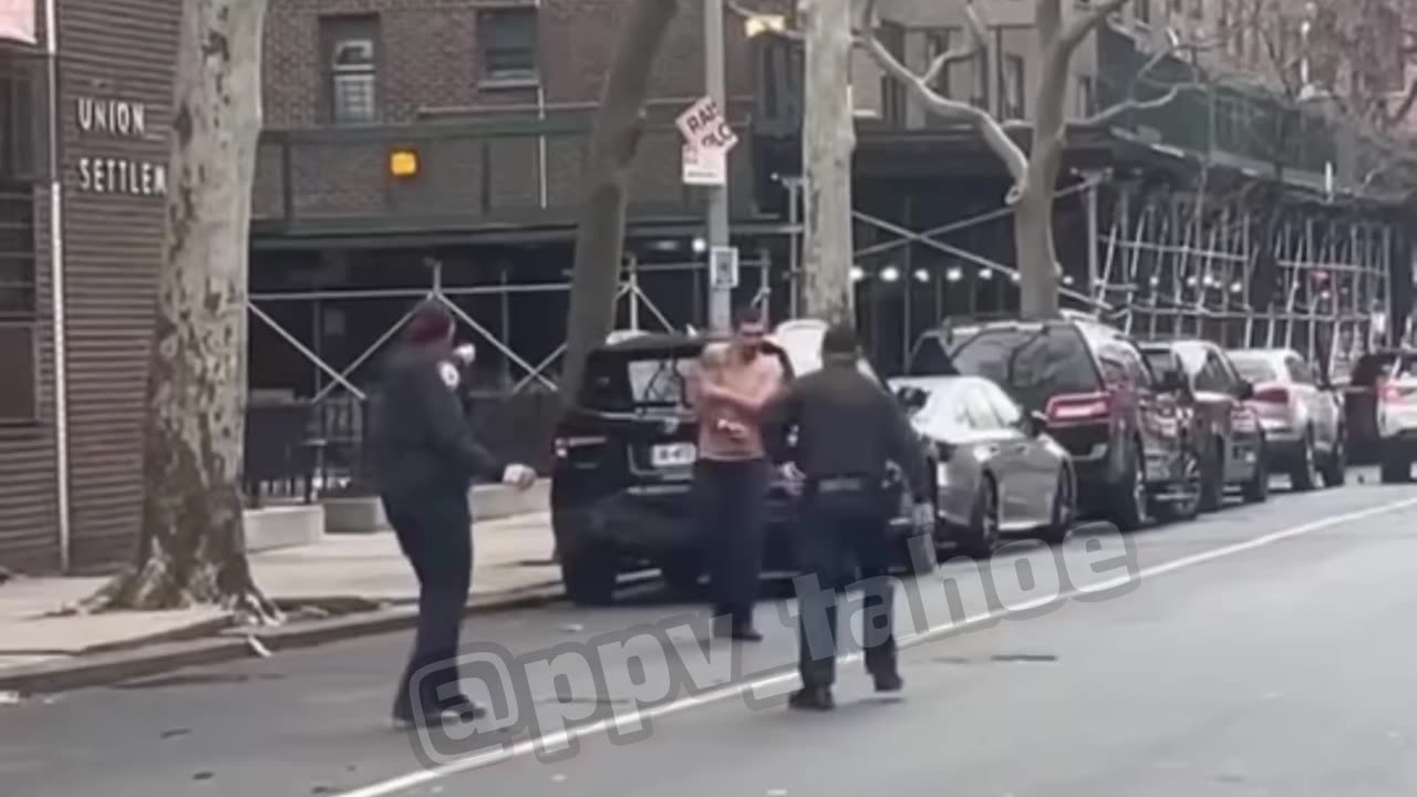 Police tase man after smashing vehicle windshield in Harlem NY