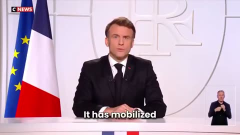 The Cabal want War - French President Emmanuel Macron, in a televised