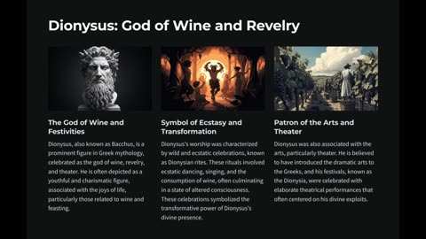 Dionysus: God of Wine and Revelry