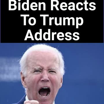 Biden Reacts To Trump Address