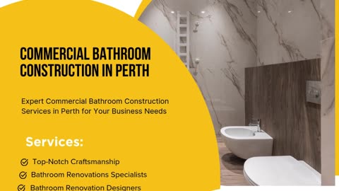 Expert Commercial Bathroom Construction Services in Perth for Your Business Needs