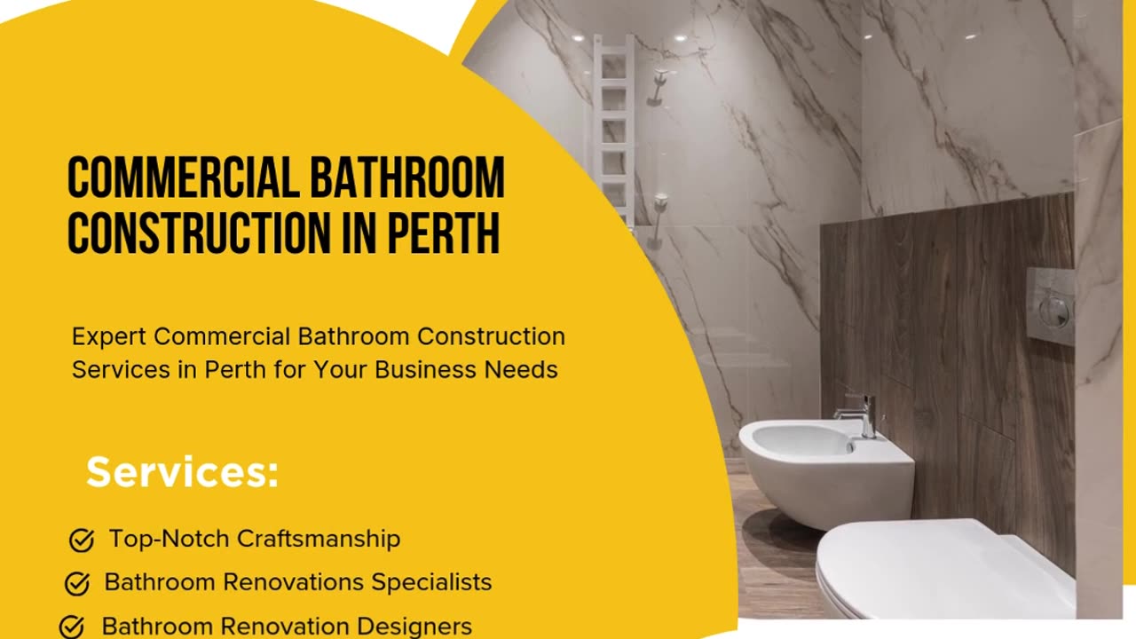 Expert Commercial Bathroom Construction Services in Perth for Your Business Needs