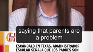 Administrativo escolar grabado diciendo los padres son un problema para implementar ideología LGBT