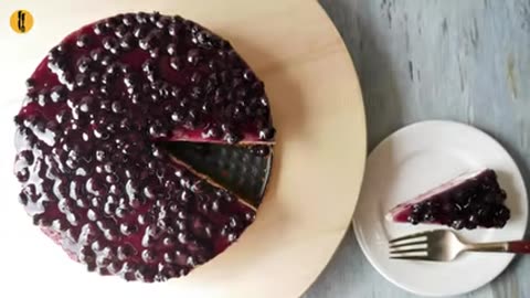 Blueberry Cheese Cake Recipe by Food Fusion