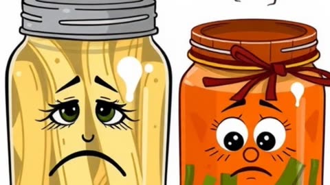 Mr. Sauerkraut & Miss Kimchi: A Rotten Romance! #DadJokes #Puns #FunnyCouple