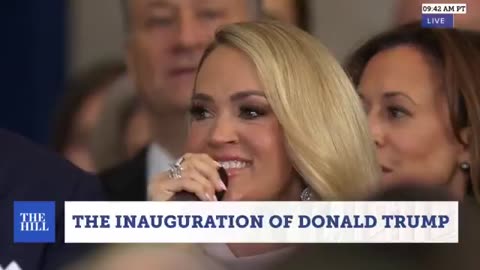 Carrie Underwood sings A Capella at Donald J Trump Inauguration Ceremony