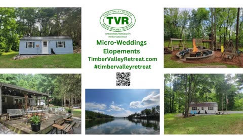 Micro-Wedding & Elopement Venue at Timber Valley Retreat Glamping Cabins Maryland