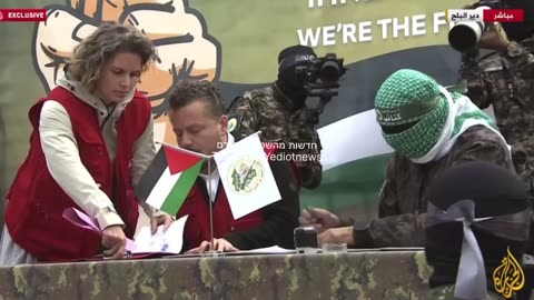 The cynical ceremony in which a senior member of Hamas's military wing signs