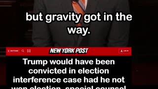 Jack Smith Claims Trump Would Have Lost in Election Interference Case Had He Not Won Election