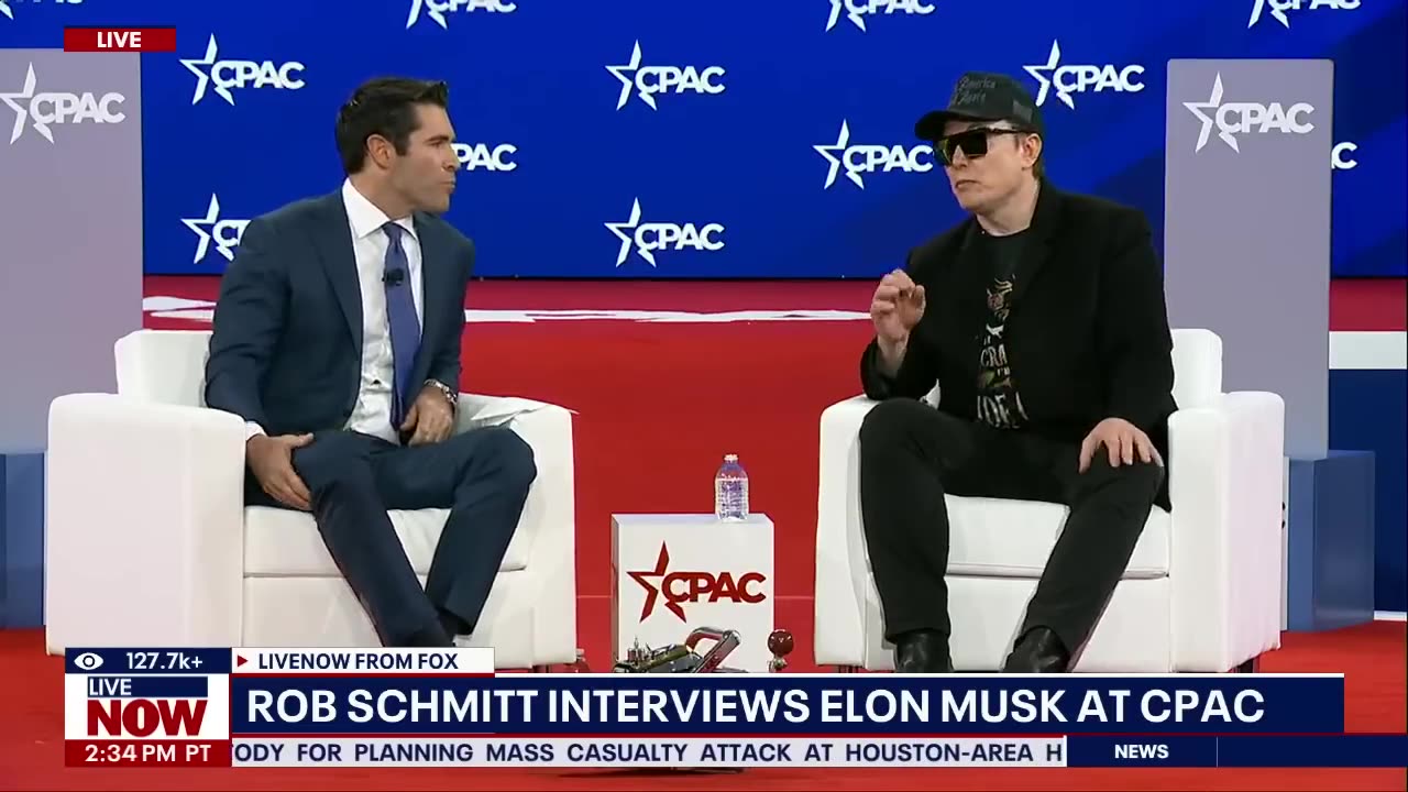 Elon Musk makes surprise appearance at CPAC with chainsaw LiveNOW from FOX
