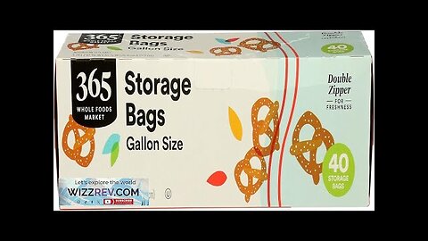 365 by Whole Foods Market Gallon Double Zipper Storage Bag 40 Review