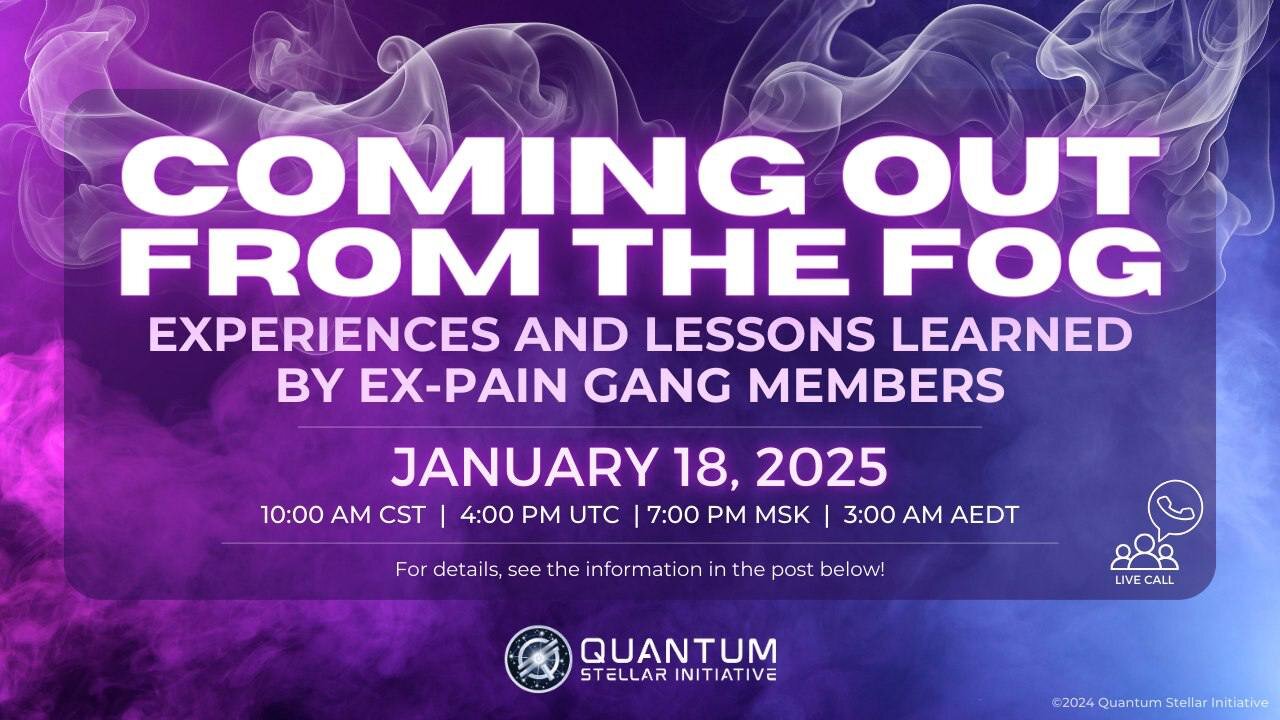 Coming Out From the FOG - Experiences and Lessons Learned by Ex-Pain Gang (PG) Members Jan 18, 2025
