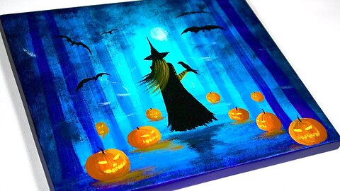 Halloween painting tutorial _ Halloween Painting