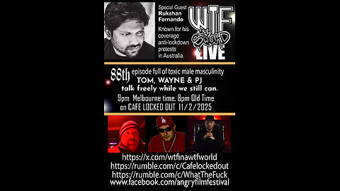 WTF 88 LIVE - Special Guest RUKSHAN FERNANDO