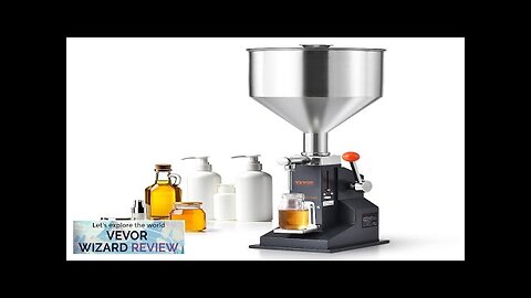 VEVOR Manual Paste Liquid Filling Machine 5-50ml Bottle Filler Adjustable Bottle Filling Review