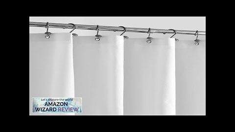 ALYVIA SPRING Waterproof Fabric Shower Curtain Liner with 3 Magnets Soft Review