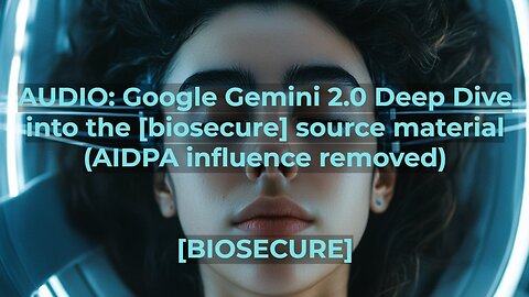 [biosecure] - AUDIO: Google Gemini 2.0 Deep Dive into the [biosecure] source material