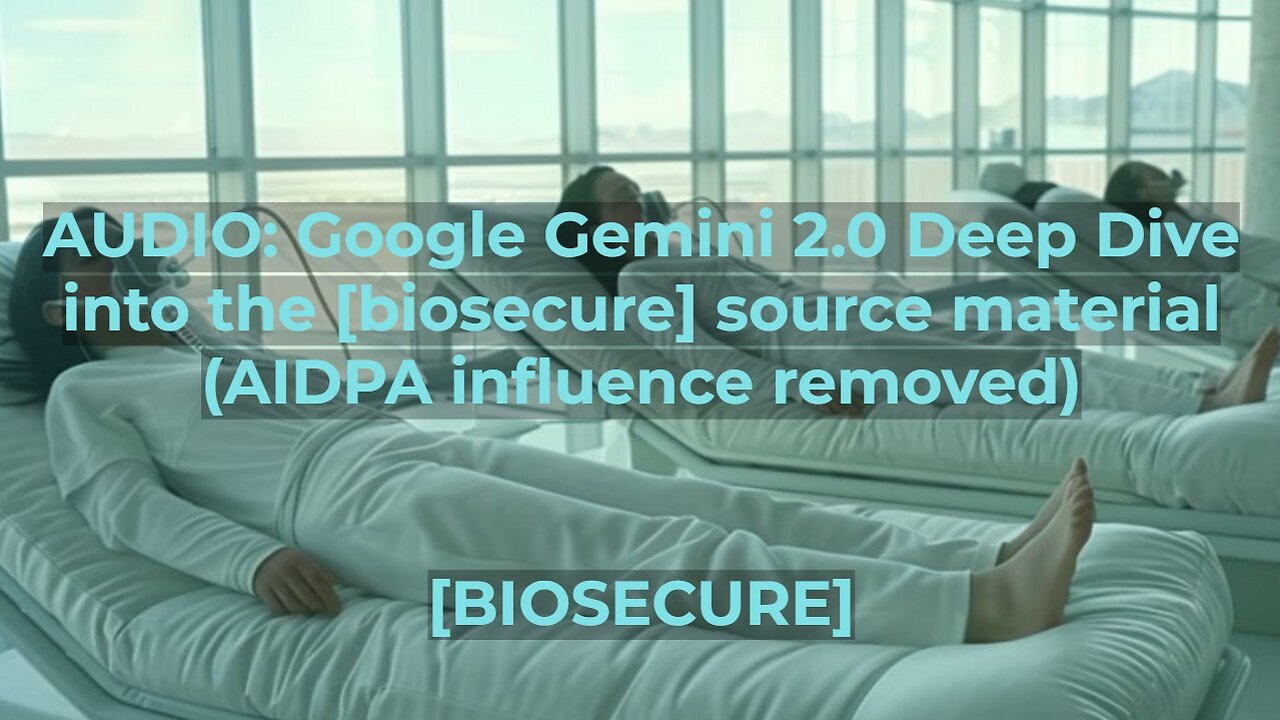 [biosecure] - AUDIO: Google Gemini 2.0 Deep Dive into the [biosecure] source material