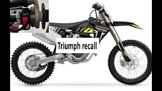 Triumph motorcycle recall