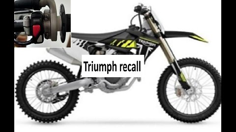 Triumph motorcycle recall