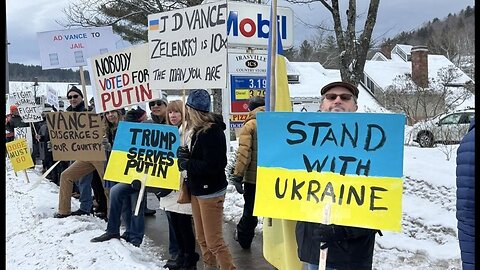 Vermont Protesters Demonstrate Against JD Vance During Ski Trip