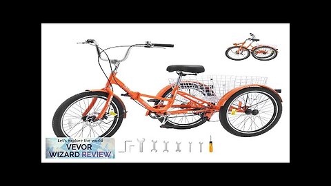 VEVOR Folding Adult Tricycle 24-Inch Adult Folding Trikes Lightweight Aluminum Alloy 3 Review