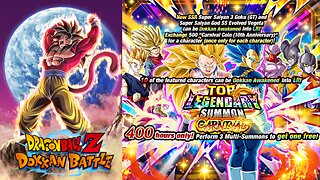 DBZ Dokkan Battle: 10th Year Anni TOP Legendary Summon Carnival Banner