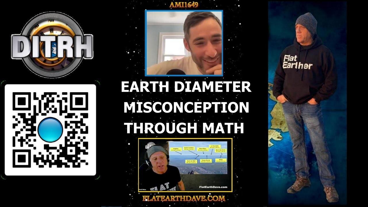 [DITRH SHORTS] Discovering the Truth: Exposing NASA's Earth Diameter Misconception through Math - Interview With Flat Earth Dave - ami1649 [Aug 14, 2023]