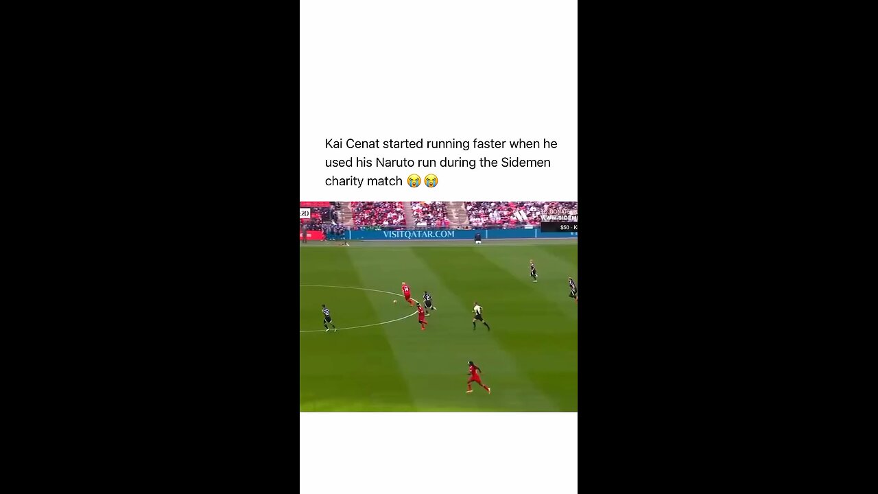 Kai Cenat started running faster when he used his Naruto run during the Sidemen charity match 😭😭