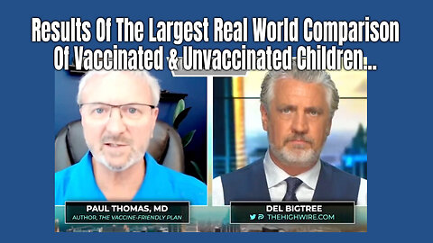 "Results Of The Largest Real World Comparison Of Vaccinated & Unvaccinated Children..."