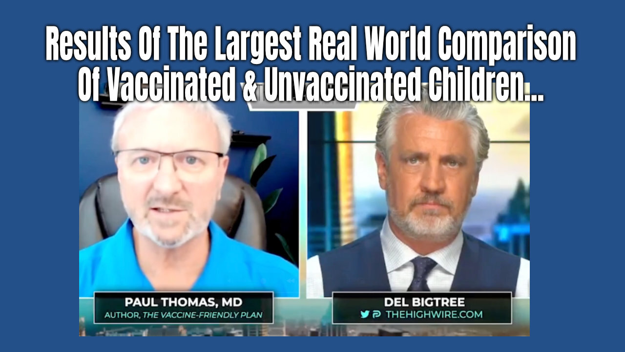 "Results Of The Largest Real World Comparison Of Vaccinated & Unvaccinated Children..."