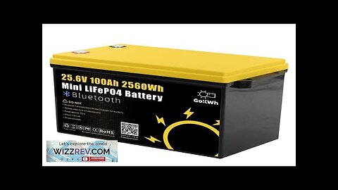 Gokwh 24V 100Ah LCD Energy Storage Box 2560Wh Solar Lithium Ion LiFePO4(LFP) Review