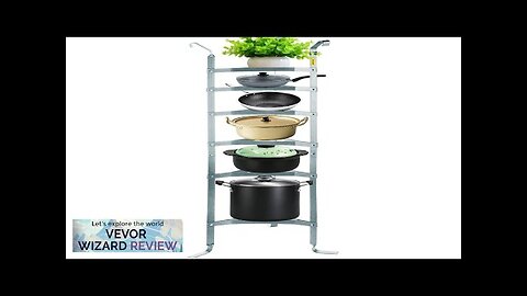 VEVOR 6-Tier Cookware Stand Carbon Steel Multi-Layer Pot Rack 61-inch Cookware Shelf Review