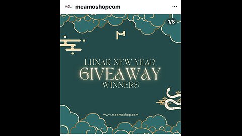 Winners Meamoshop Luna Sale Announcement 📣 💗💗❤️